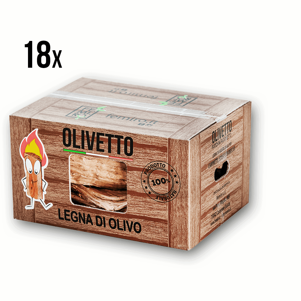 20 scatole: 18 di legna da ardere + IN OMAGGIO: 2 scatole di legnetti + 2 barrette accendifuoco + accendino - immagine 5