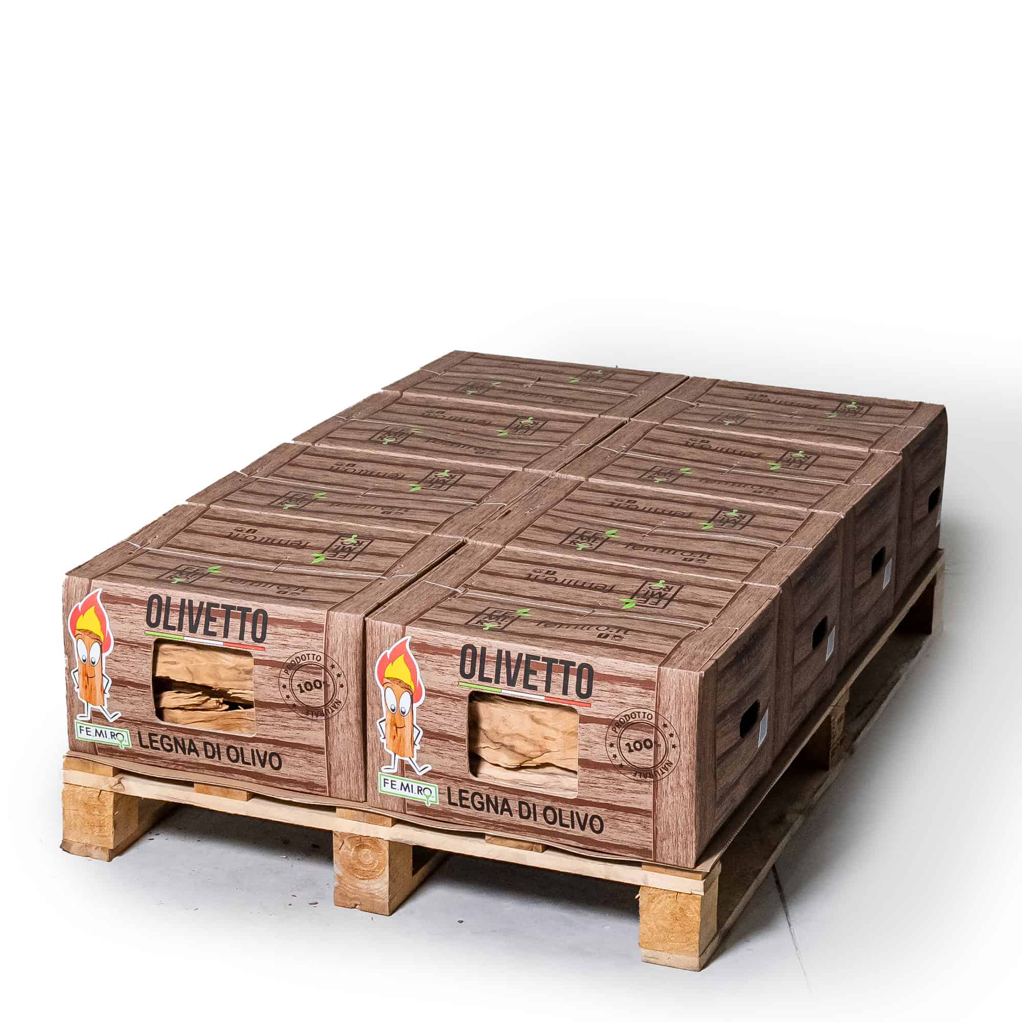 Legna da ardere di ulivo in scatola da 10Kg OLIVETTO - SU BANCALE - Qualità PREMIUM - immagine 10