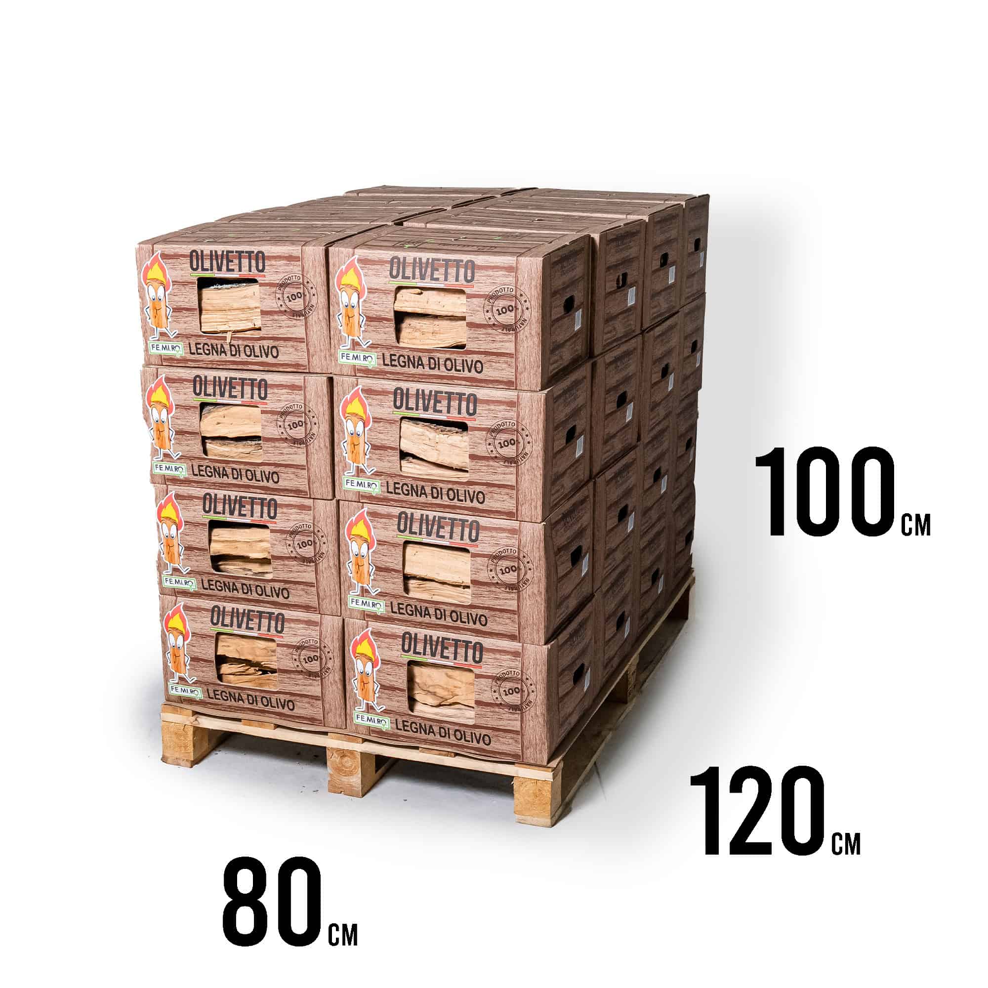 Legna da ardere di ulivo in scatola da 10Kg OLIVETTO - SU BANCALE - Qualità PREMIUM - immagine 20