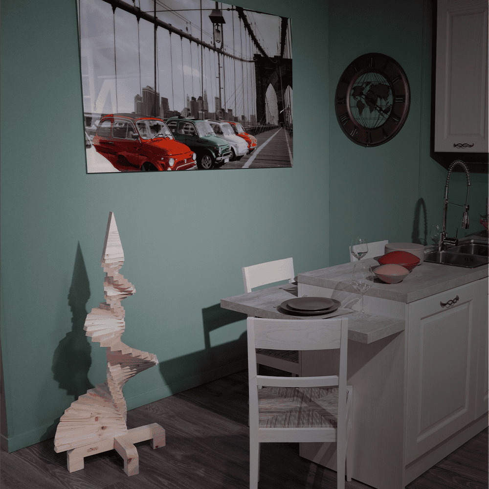 Albero di Natale in legno da 120 cm SLIM - immagine 6